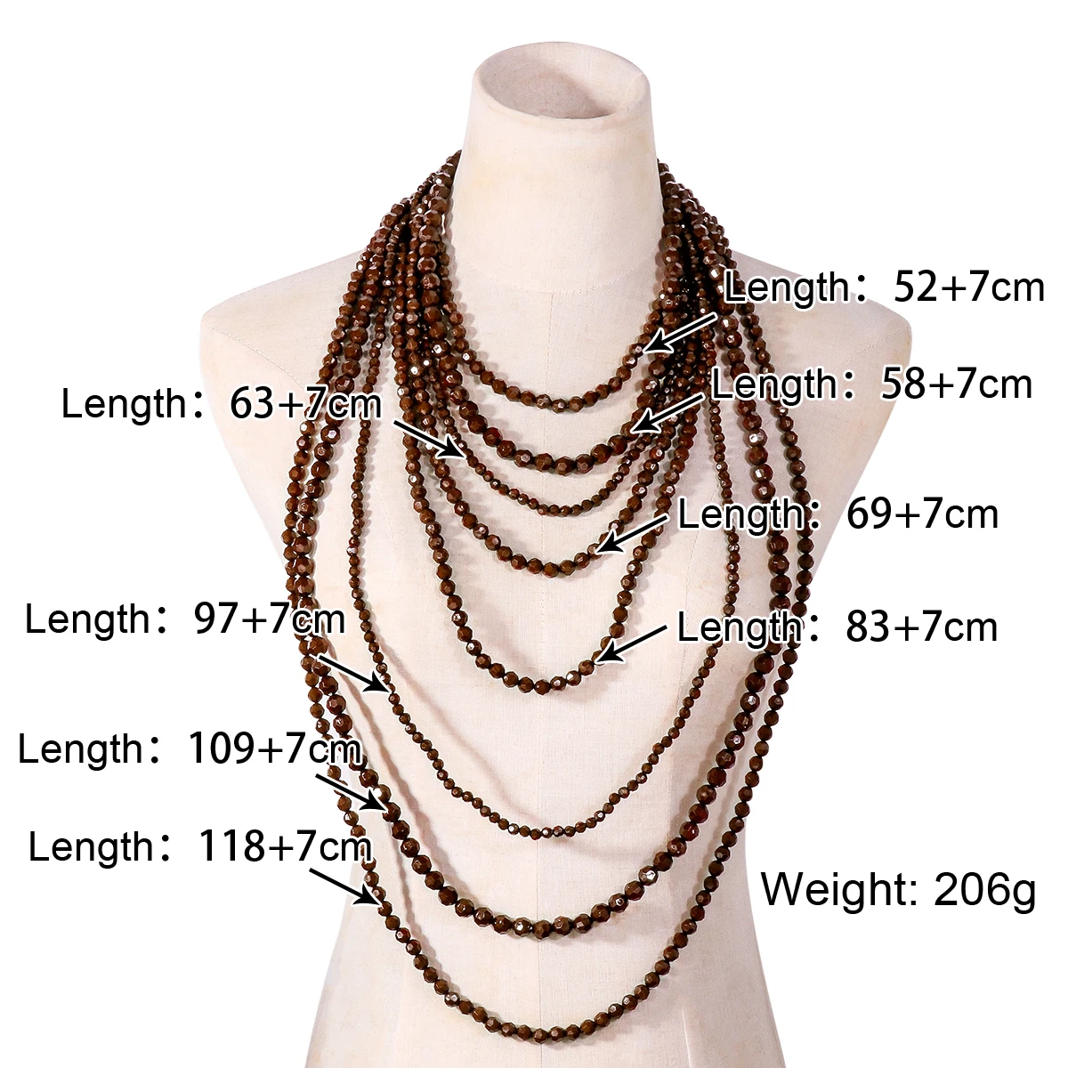 ZAA Vintage Handmade Beaded Multi-layer Waterfall Tassels Necklaces for Women Boho Style Neck Jewelry Collar Gifts