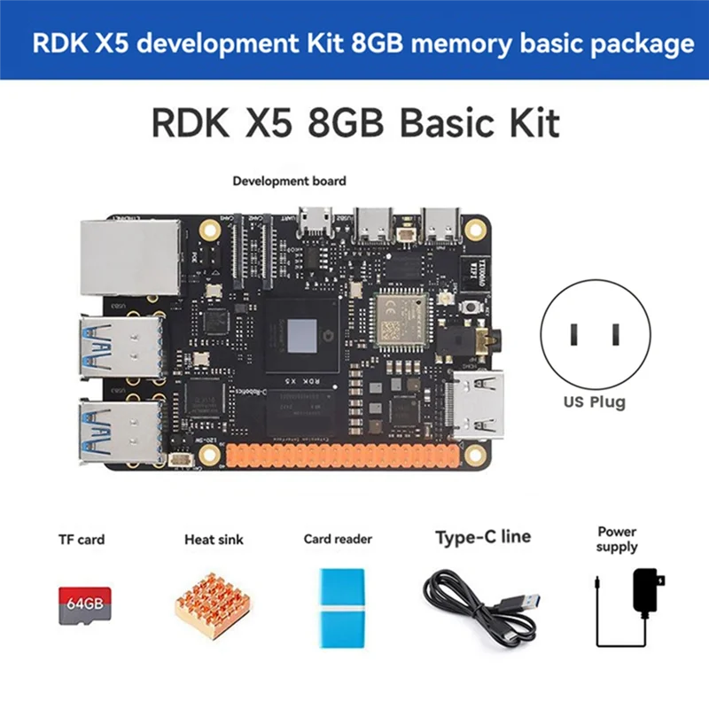 

Y45A-RDK X5 8GB Development Board Basic Kit For Smart Computing And Robotics Support Up To 10 Tops Of Computing Power