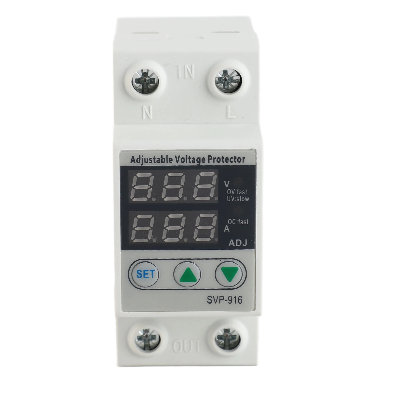Current Protective Device Rated Voltage 230VAC 50/60Hz Single Phase Adjustable Over Voltage Under Voltage Current Protector