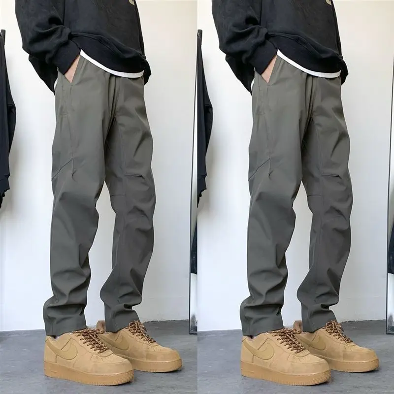 Men's Shock Pants Light Breathable Quick-drying Outdoor Summer Sports Splashing Function Casual Pants Slim-fitting Trousers