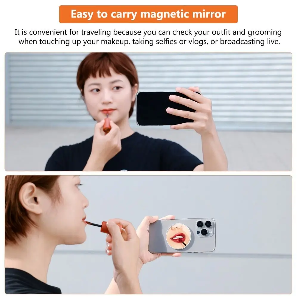 Magnetic Magnetic Beauty Mirror Smartphone Streaming Selfie Selfie Mirror Accessories Video Selfie for iPhone 16/15/14/13/12