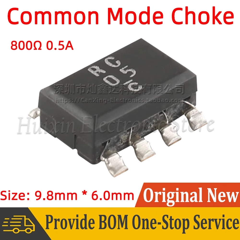 5pcs SMT Surface Mount Common Choke Coil Inductor Impedance 800Ω 0.5A DC Signal Line Filter Noise Suppression CM04RC05T RC05