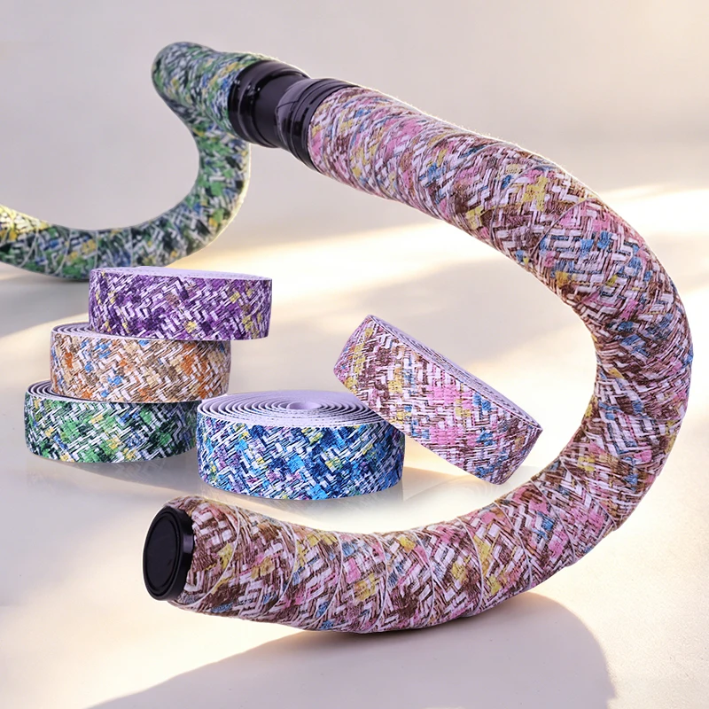Road Bike Handlebar Tape  Bar Tape EVA/PU Bike Anti-Skid Shock Wrap Tape Drop Bar Straps With Bar End Plugs Bicycle Strap