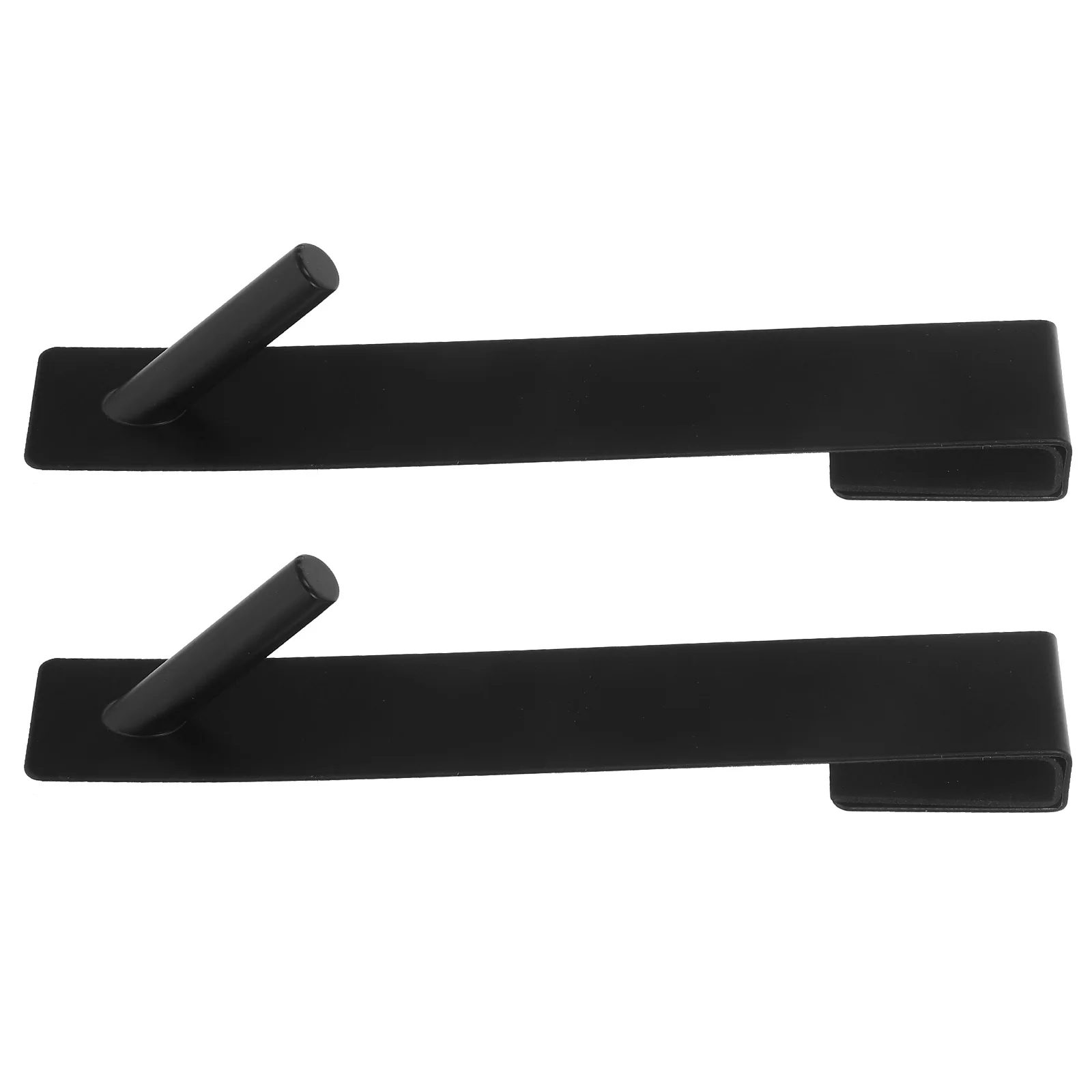 

2pcs Punch-free Hooks Stainless Steel Bathroom Towel Rack Glass Hook Back Door Hangers Coat Hooks Over Door Hook Space-saving