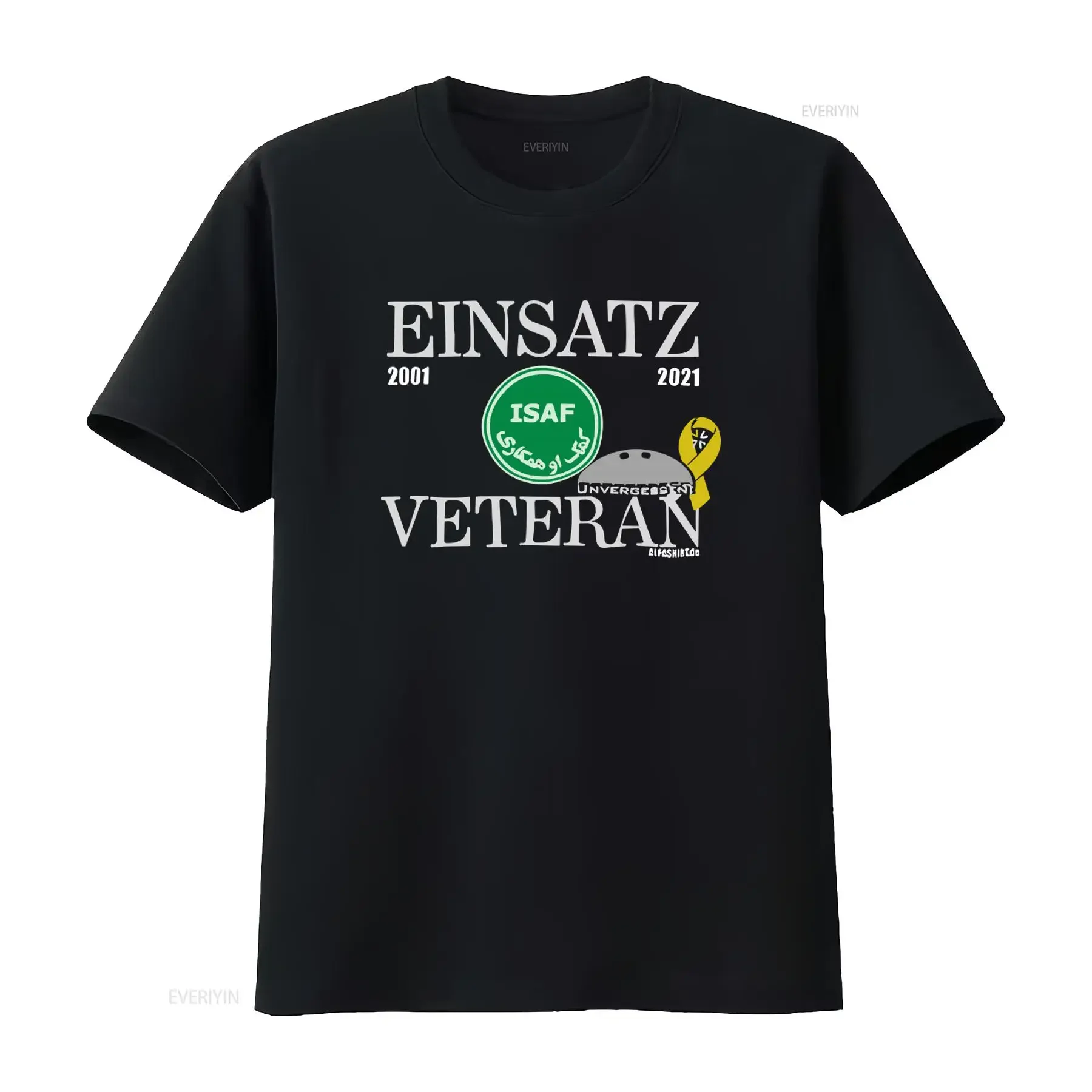 2001 2021 ISAF Deployment Veteran Bundeswehr BW Afghanistan Returnee Commemorative T Shirt Unvergessen Tribute Design vintage
