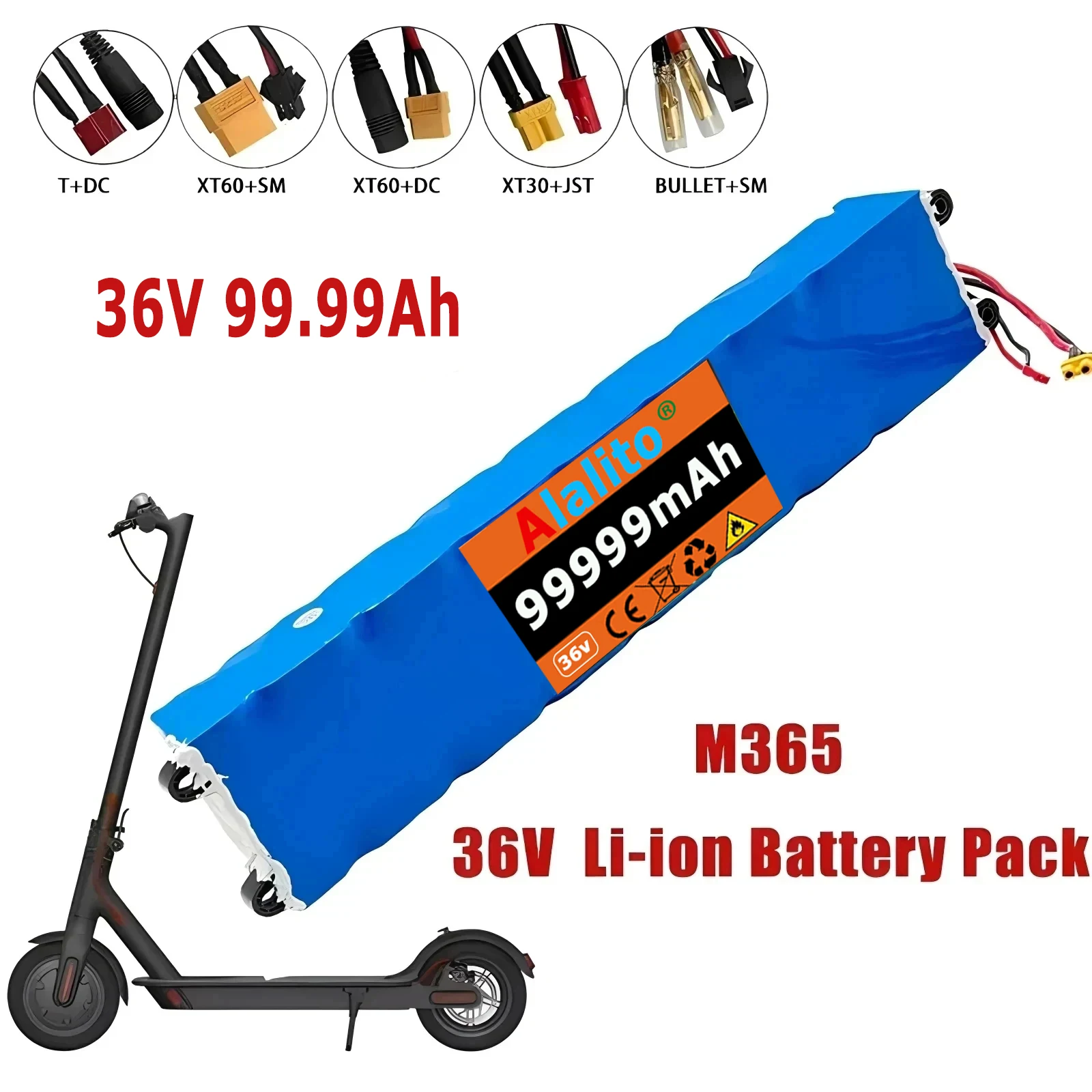 

2024 New 10S3P 36V 99999mAh 36v Electric Scooter Battery Pack 18650 Lithium for M365 Electric Scooter 36v Battery Scooter