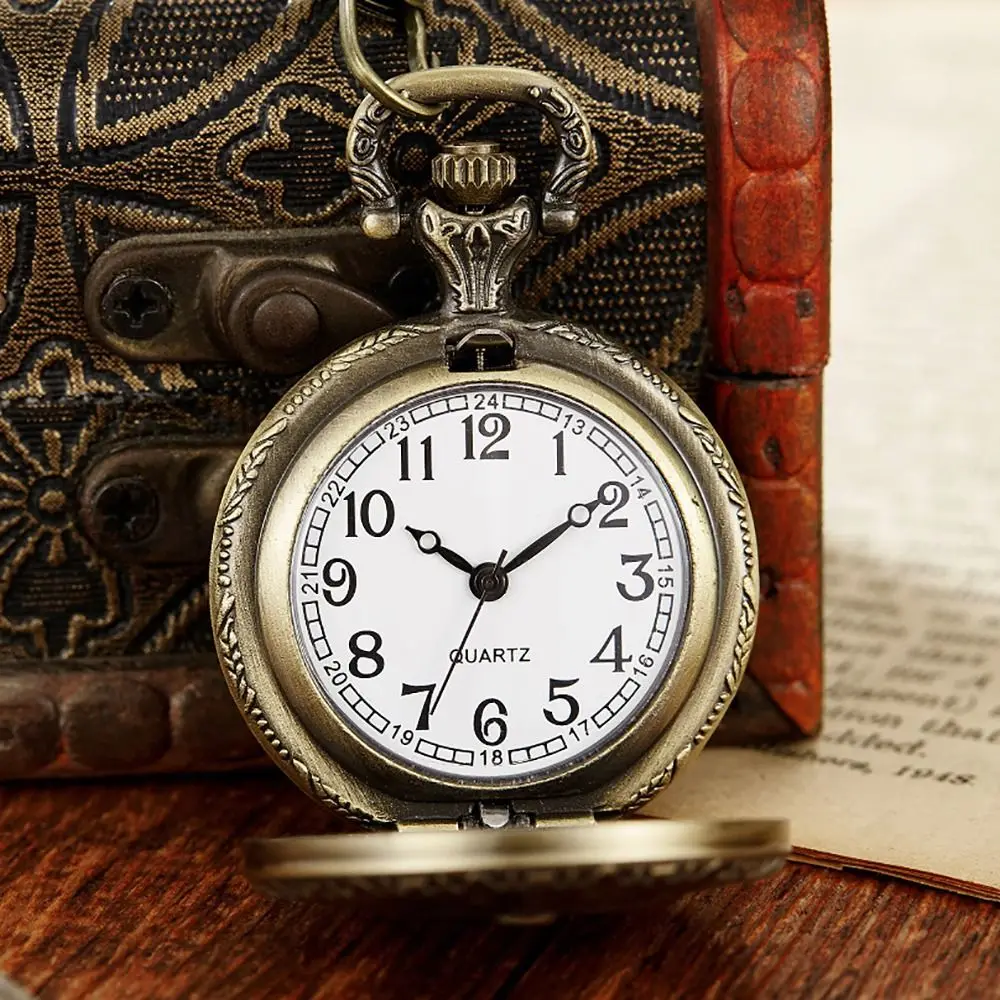 

Hollow Pattern Quartz Pocket Watch Arabic Numerals Dial Fashion Accessory Necklace Watch With Chain Pendant Pocket Clock