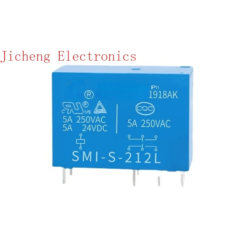 New Original Relay SMI S 212L  8-pin 5A Two Groups Conversion 12 24VDC SMI-S-212L