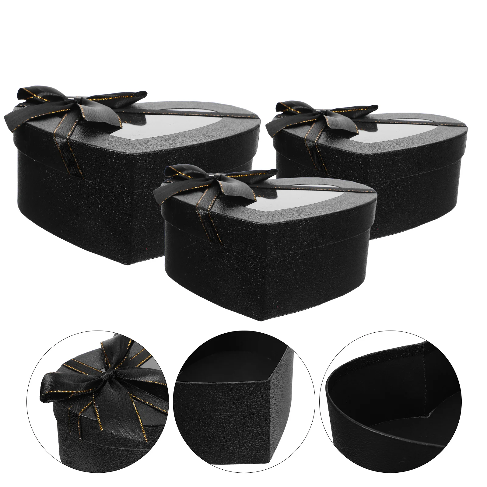 

3pcs Valentine'S Day Gift Box Heart-Shaped For Flowers Chocolates Treats Wedding Party Decor Storage Packaging Boxes