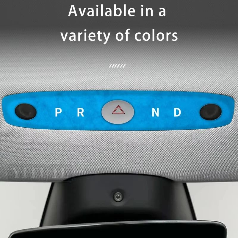 

For 2025 Tesla Model 3 Y Highland Sticker Car Front Reading Light Protective Sticker Made of Alcantara Car Accessories