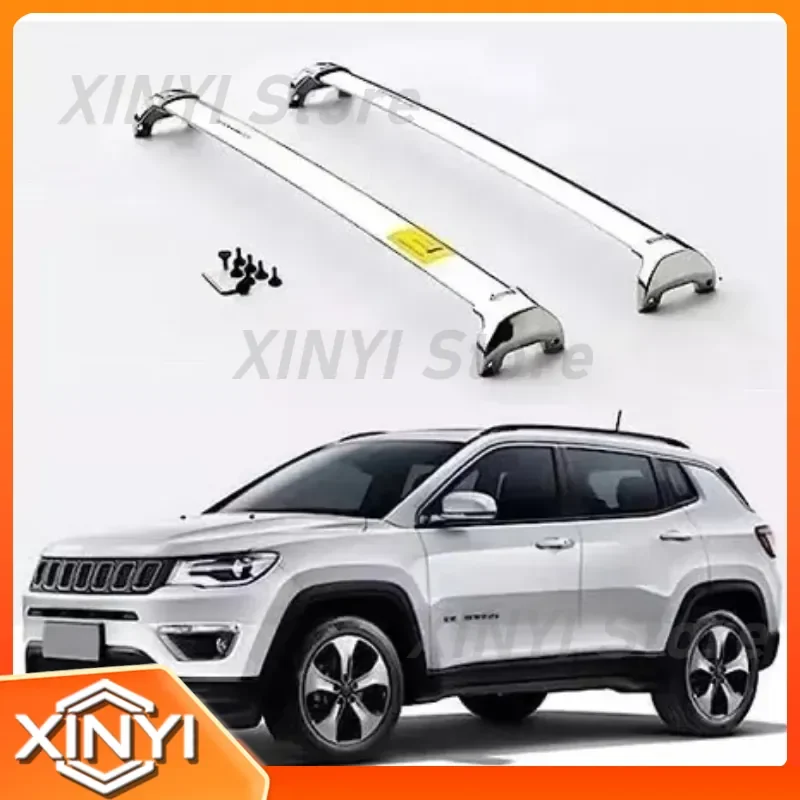 Car Roof Rack Crossbar for SUVs and Crossovers Heavy Duty Aluminum Roof Rail Mounting Bar for Vehicle Roof Cargo Carrier