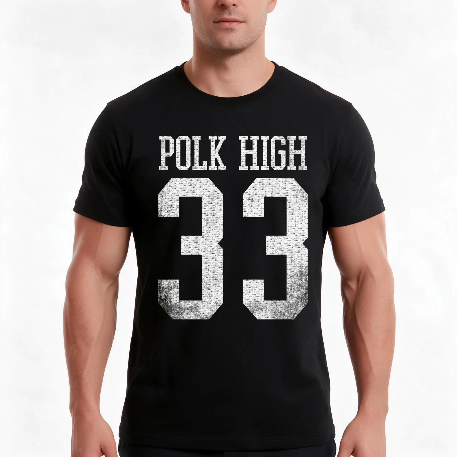 Polk High #33 (AL BUNDY) T-Shirt, Summer Casual Cotton Tee, Oversized Streetwear Tops, Vintage Graphic Print, Unisex Men Women