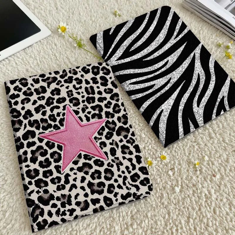 

Pink Star Leopard Pattern Tablet Case For Xiaomi Redmi Mini Pad SE K 2 4 5 6 7 8 2023 2025 11 8.8 11.2 10.1 Pro Gift