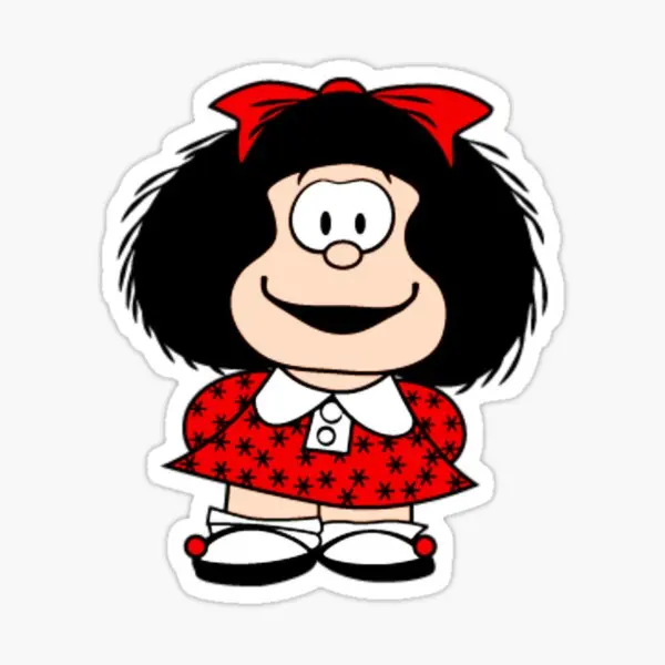 Mafalda Quino Anime Cartoon Sticker Laptop Motorcycle Truck Car Camper Bicycle Waterproof PVC Decal Assecories Customized Size