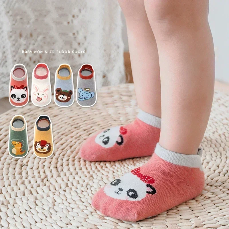 Chaussettes en coton pour bébé, motif animal de dessin animé mignon, confortables et respirantes, pour enfants, nouvelle collection