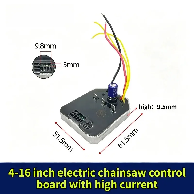 Brushless Electric Chainsaw Control Board 6-16 Inch, Universal Controller for Cordless Saw Parts