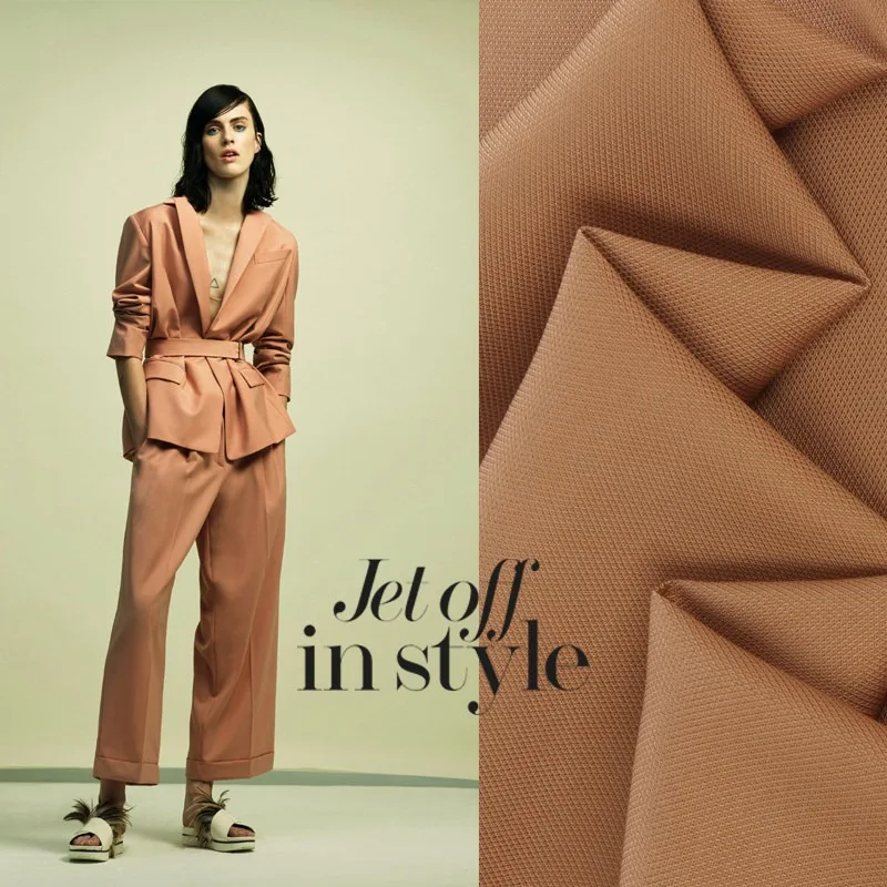 Pure Linen Fabric Light Caramel Natural Premium Casual Fashionable Early Autumn for Designer Coat DIY Sewing Accessories