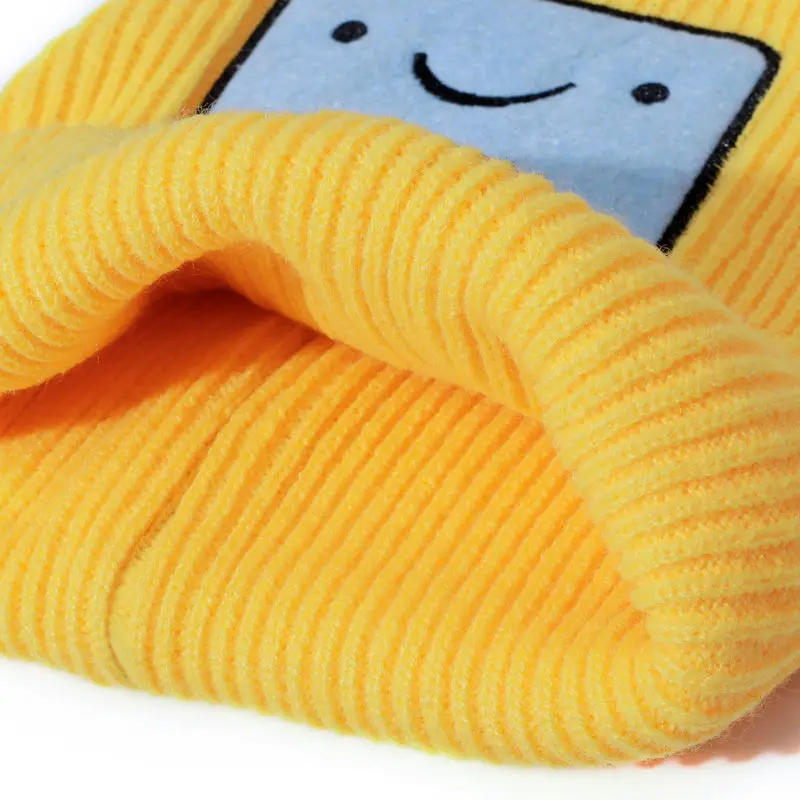 New Cartoon Adventure Time Casual Beanies For Women Men Hip Hop Beanie Hat Lovely Warm Knitted Skull Bonnet Gorros Ski Skullies