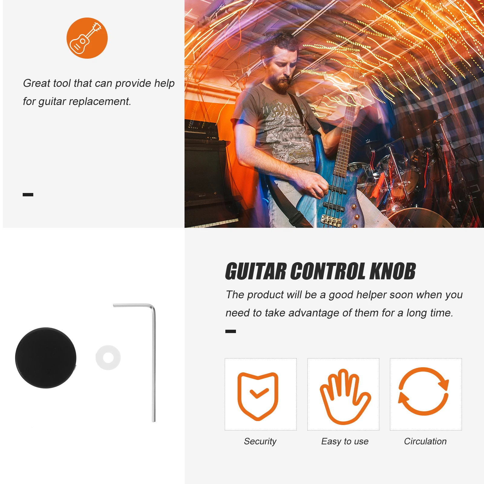 

Metal Guitar Knobs Effect Pedal Caps High Quality Replacement For Guitar Bass Amplifier Parts Accessories Potentiometer Switch