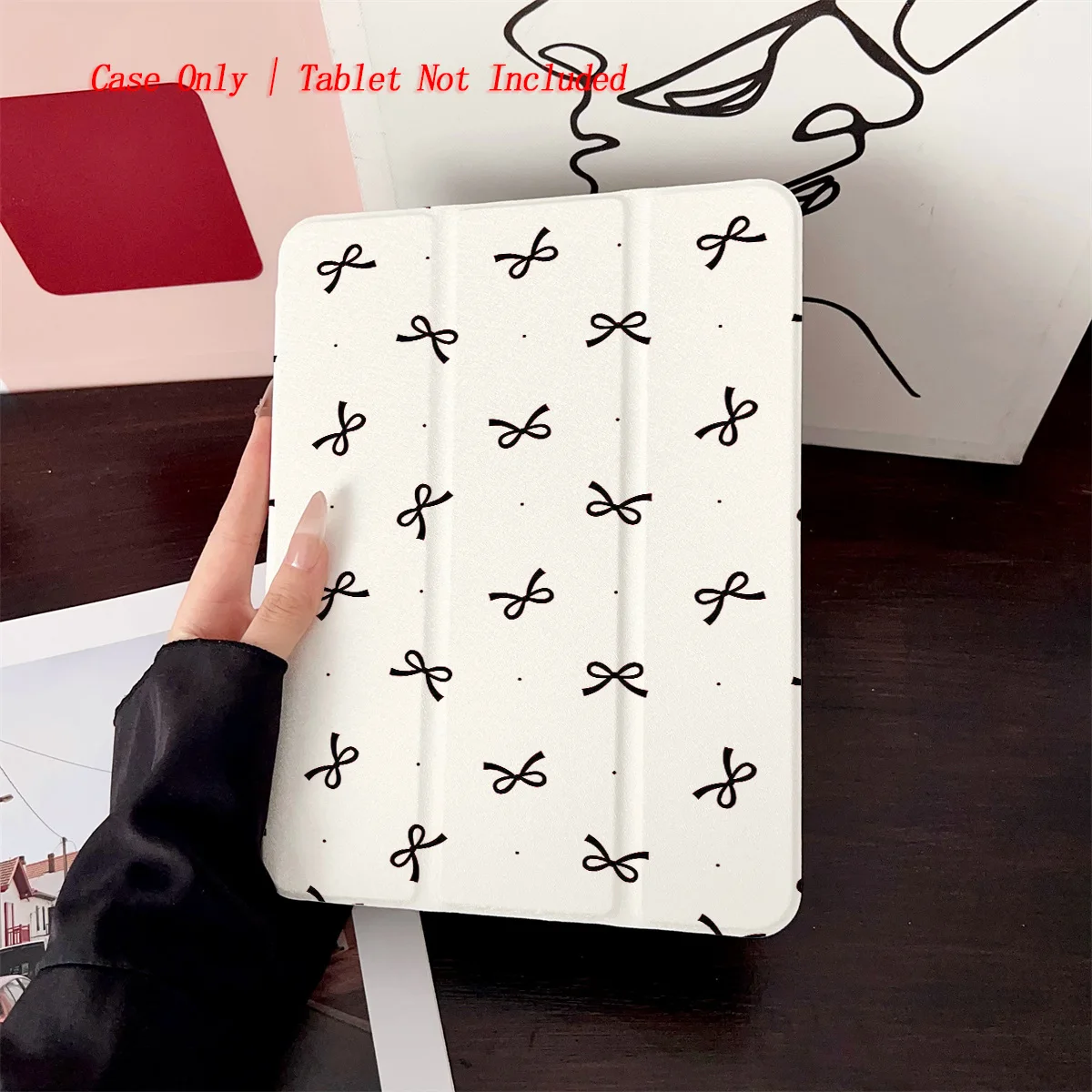 

Small Bowknot Unique Print iPad Case - Shockproof & Durable for Apple Pro/Air/Mini