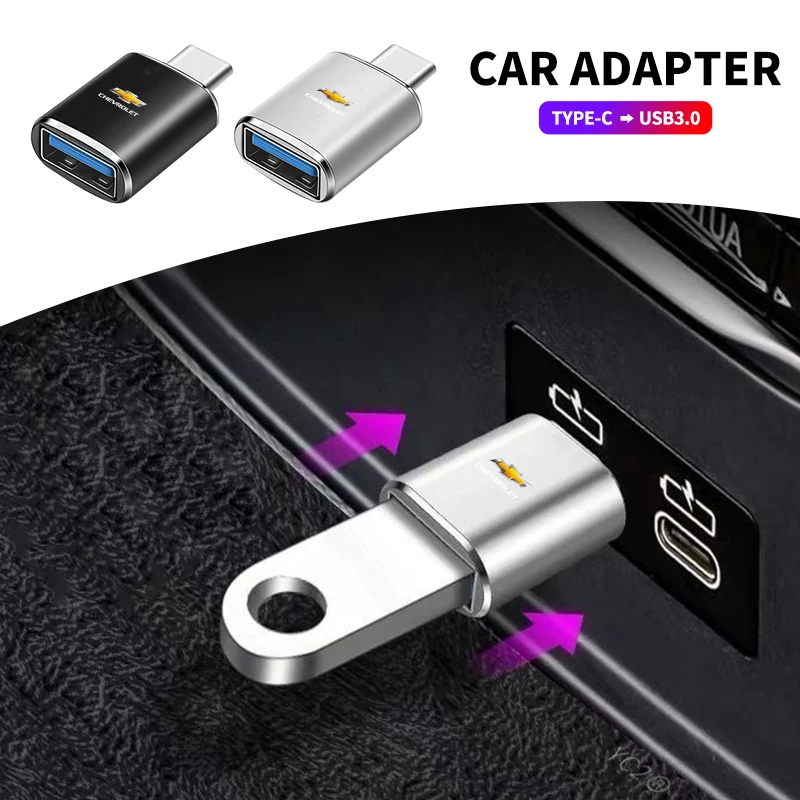 Car Type-C To USB 3.0 Interface Mini Converter Charging Adapter For Chevrolet Cruze Aveo Captiva Lacetti Accessories Car Styling