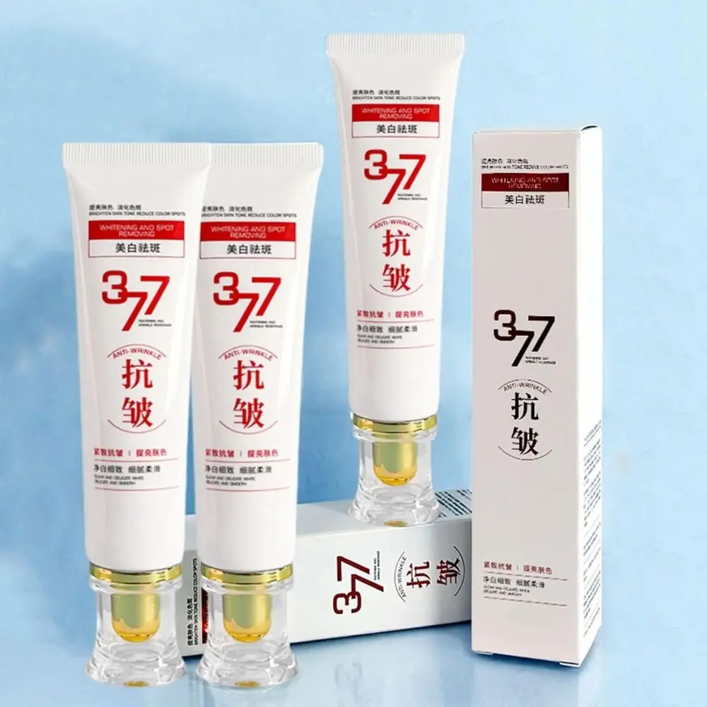 ครีมวิตามินซีและไฮยาลูรอน 377 ลดเลือนริ้วรอย ต่อต้านริ้วรอย กระชับผิว 377 ครีมแก้ไขจุดด่างดำบนใบหน้า