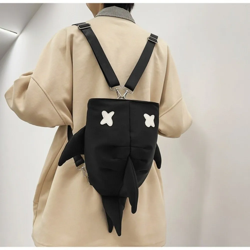 Adjustable Strap Shark Backpack Unique Design Versatile Style Casual Travel Bag Unisex Model New Design Trendy Rucksack