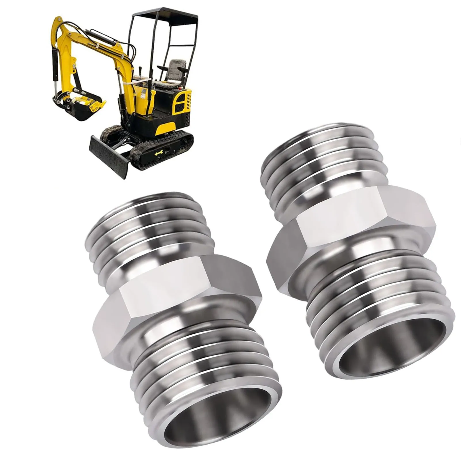 

Переходник для шланга M14–M16. Фитинг для шланга M14–M16. Подходит для небольшого экскаватора AGT. Разъем для резьбы гидравлического шланга.