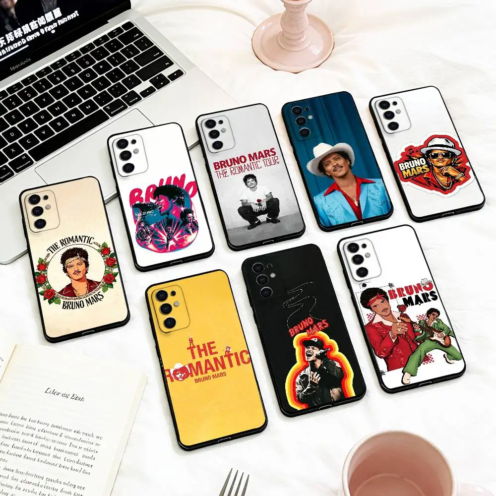 COOL The R-ROMATIC B-Bruno Mars  Phone Case For Samsung S 25,24,23,22,30,21,10,9,Ultra,Plus,Lite,FE,4,5 G Soft Black Case