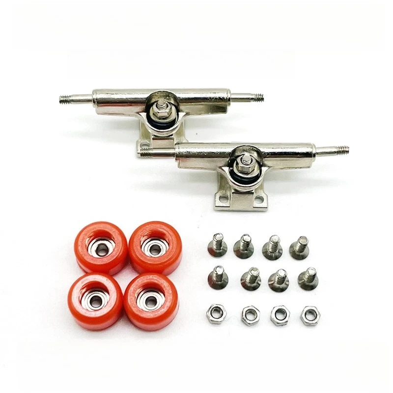 ​Fingerboard Parts: Trucks, Axles, Wheels & Bearings - Natural Finish Professional Replacement Set for Maple Fingerboards
