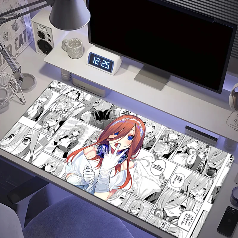 Mouse Pad Large Rubber Keyboard Mouse Carpet Anti-Slip Gamer Mouse Pad Laptop HD PC Carpet Anime Minimalism Mousepad Kawaii