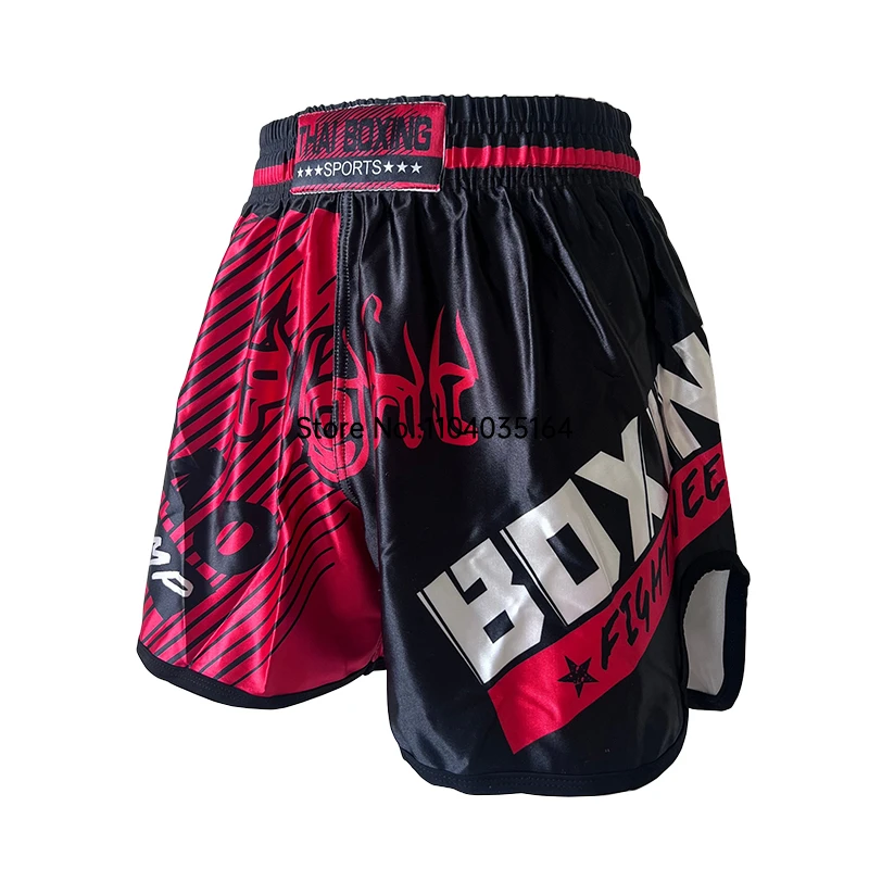Thai Boxing Shorts Atmungsaktive Muay Thai Kampf Kickboxen Training Workout Hosen Männer Frauen Kinder MMA Thaiboxing Wrestling Short