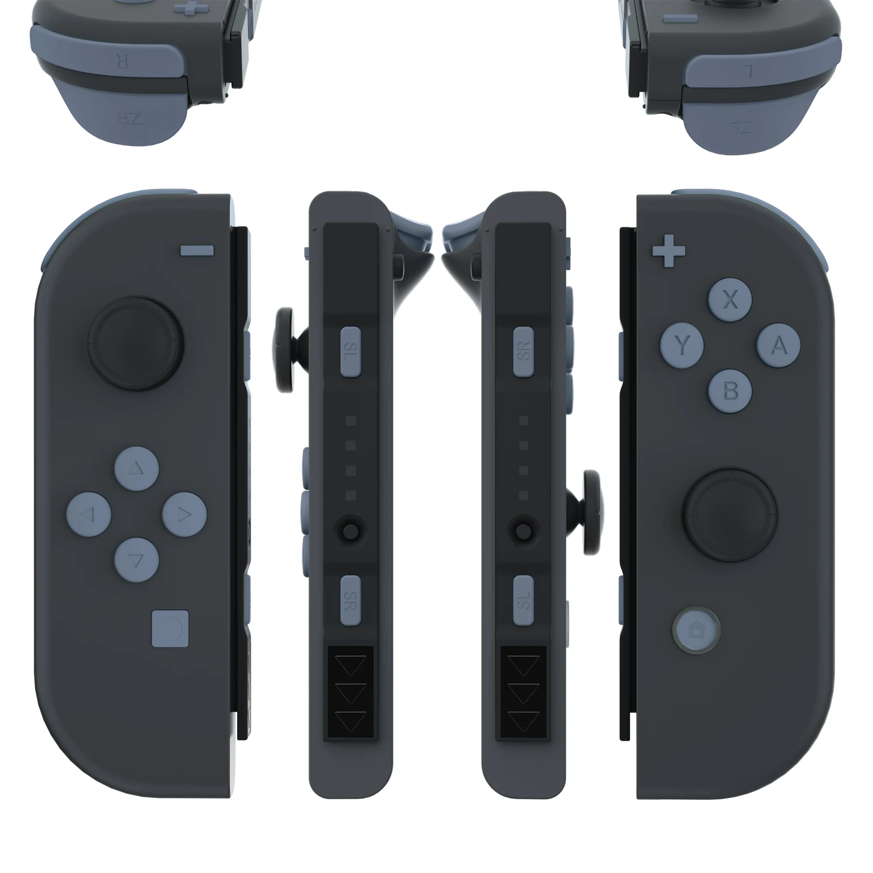 eXtremeRate Full Set Buttons with Tools for NS Switch & OLED JoyCon, Soft Touch ABXY SR SL L R ZR ZL Trigger - White