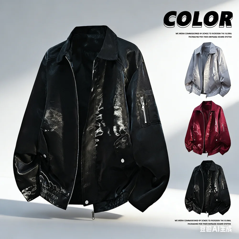 

Мужская куртка-пилот в американском стиле - Новая весенняя модель - Элитная модная рабочая рубашка - Пальто большого размера