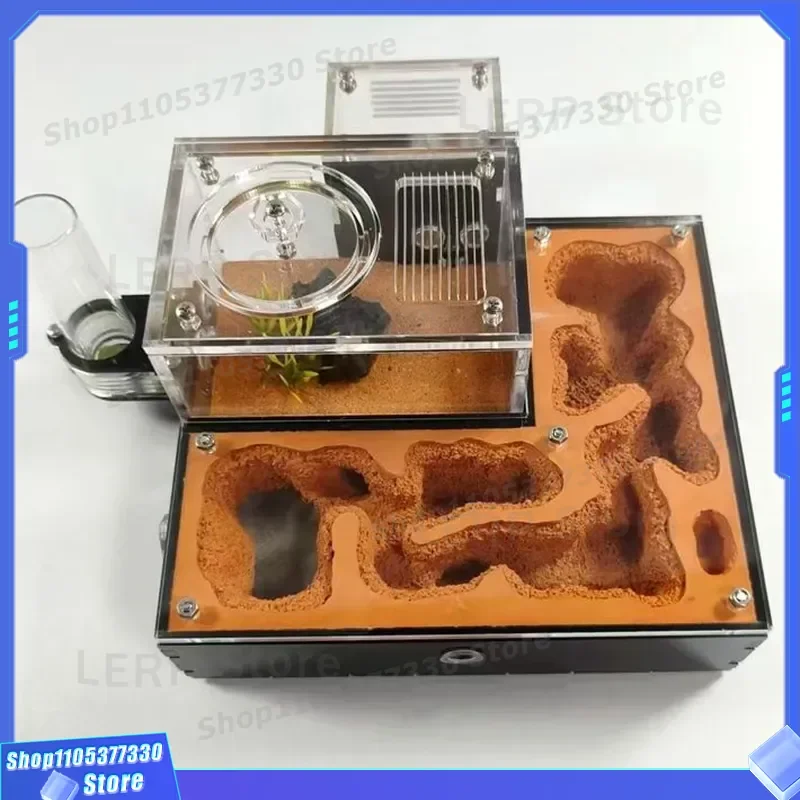 Modular Ant Farm Habitat Small CC Nest Expandable Splicing Workshop for Pet Ants Observation Box DIY Acrylic Ant Castle Home