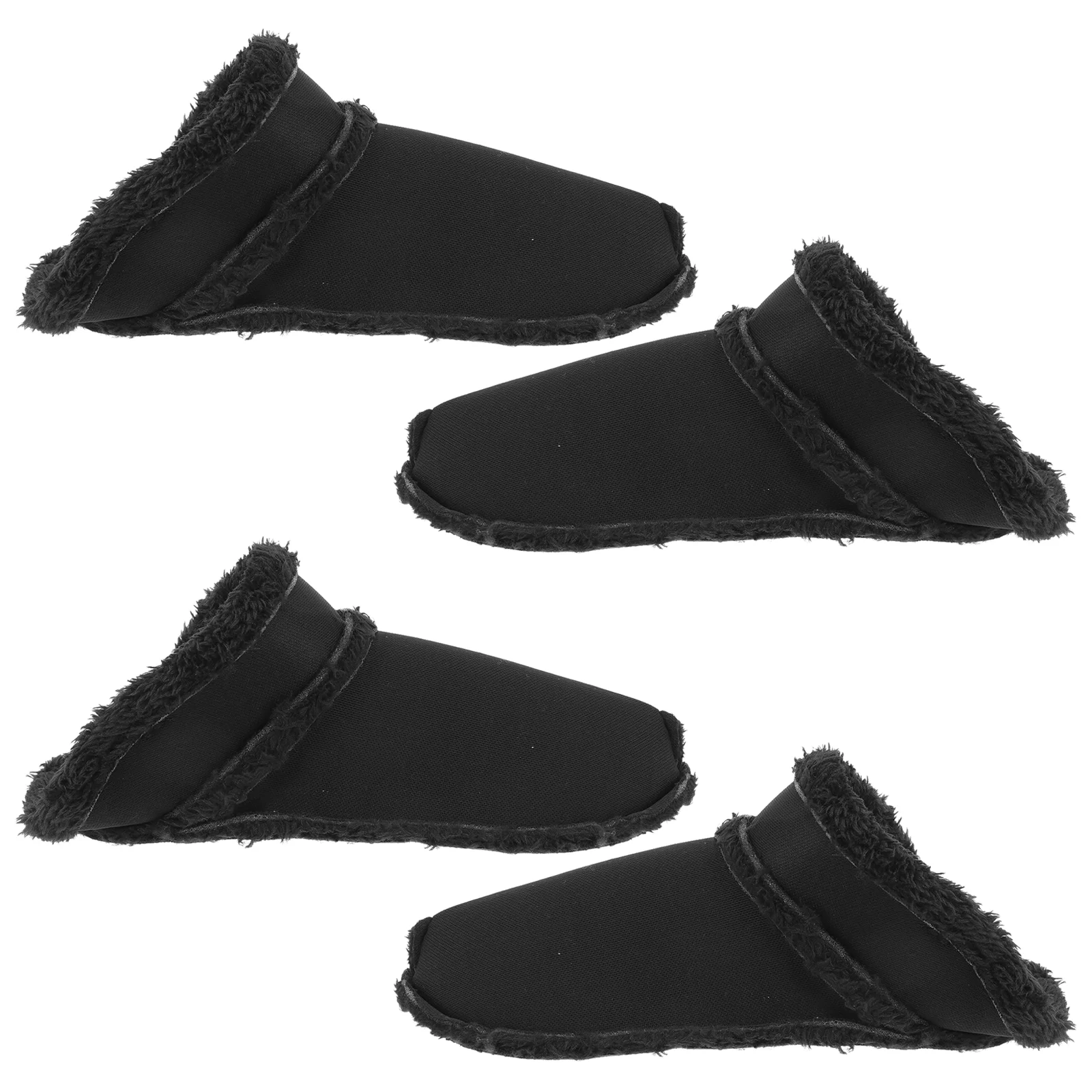 Snow Boot Insole Warm Clogs Shoe Rack Shoes Liner Component Slippers Liners Black Plush