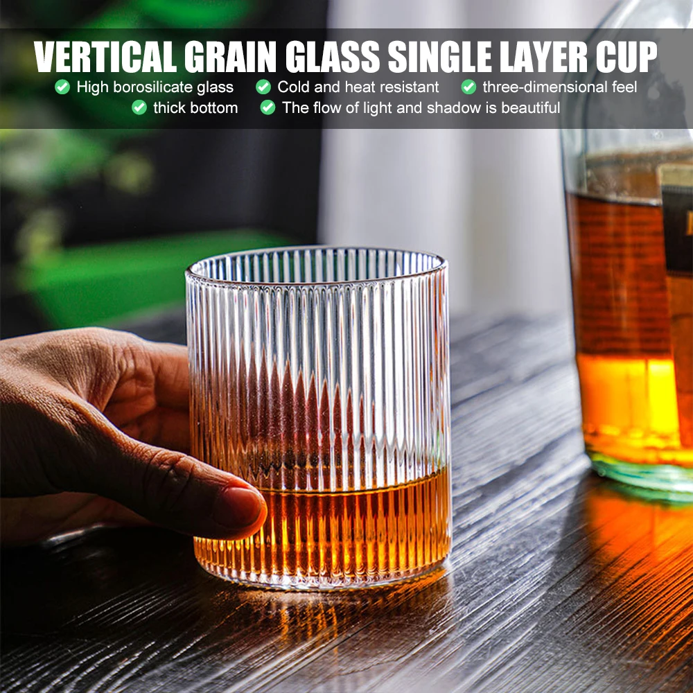 500ML Glass Cup Borosilicate Heat Resistant Latte Glass Premium Water Cup American Coffee Milk Juice Cup Whiskey Wine Glass