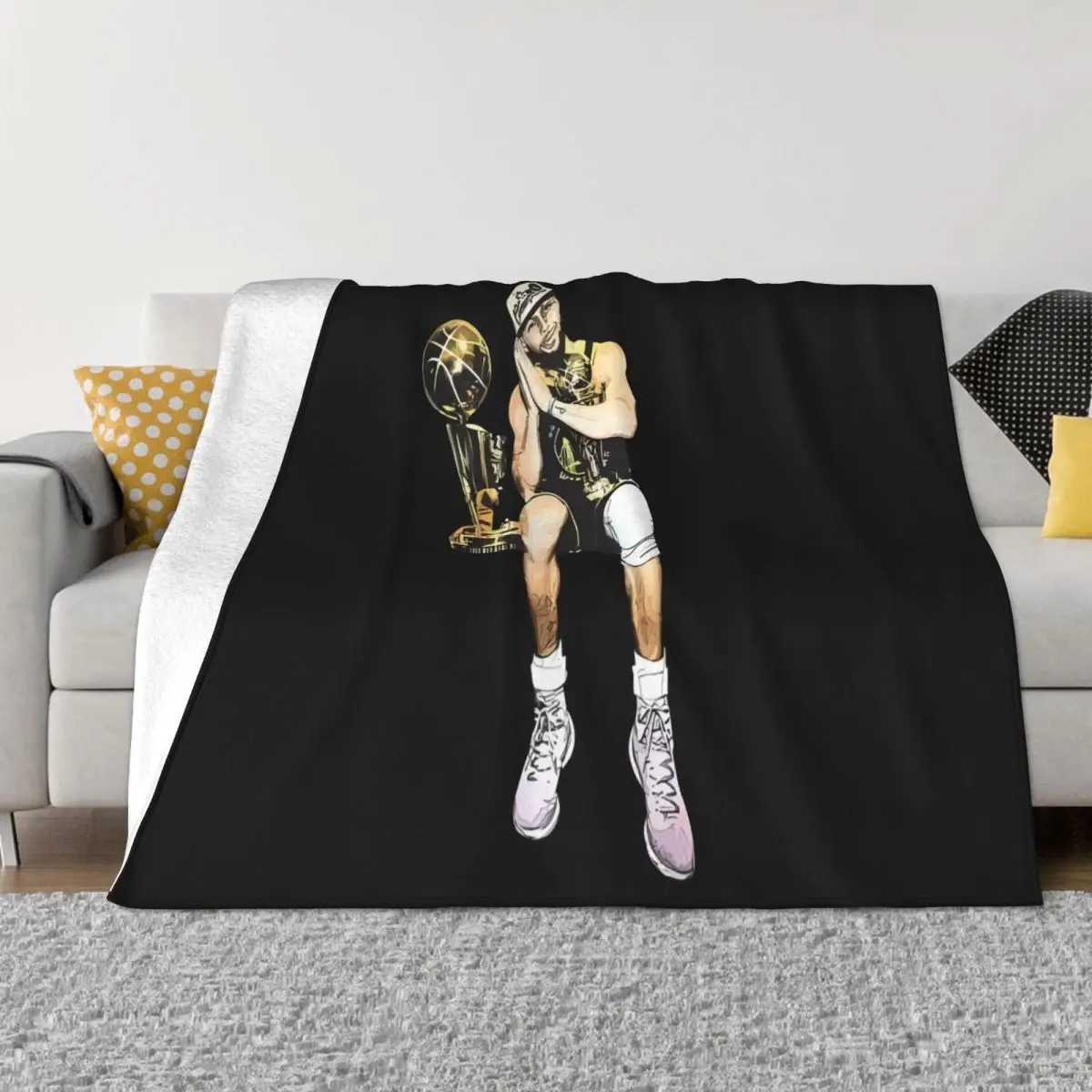 Steph Curry Night Night Quilt Bedroom Throw Blanket Blankets And Throws Throw Blanket