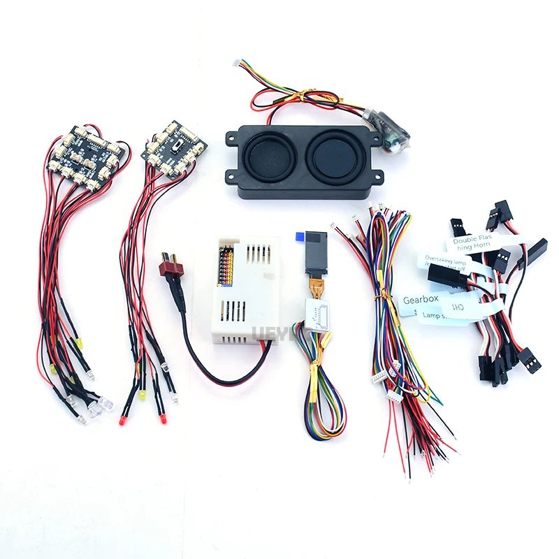 สำหรับรถบรรทุก Tamiya RC ขนาด 1/14 รุ่น SCANIA 770S R620 VOLVO FH16 Arocs MAN TGX ระบบจำลองการขับขี่พร้อมไฟ LED และเสียง