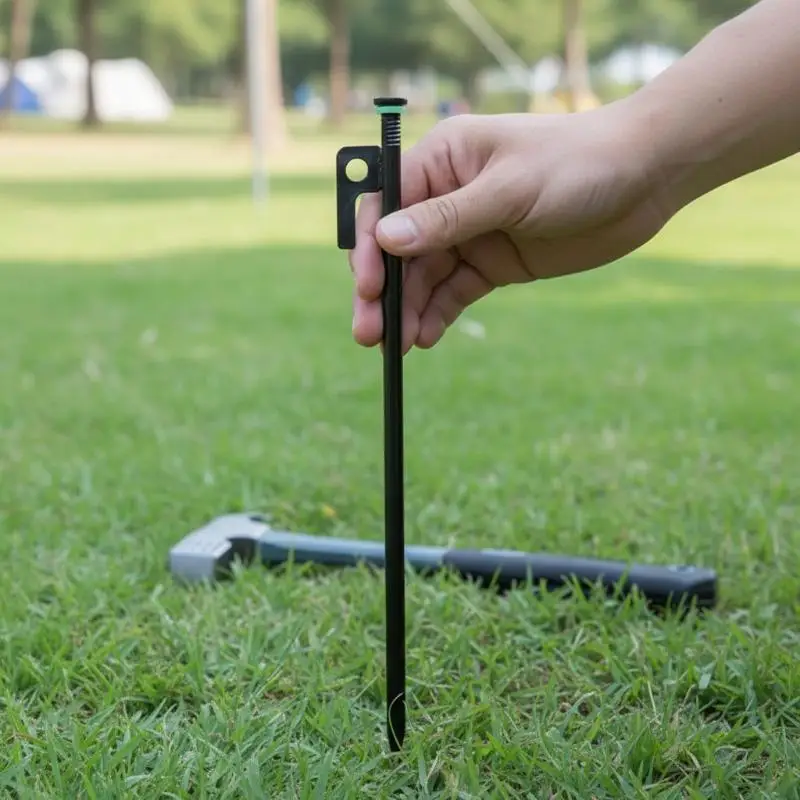 Piquets de tente de camping de qualité supérieure de 30 cm, idéaux pour une fixation solide et sécurisée en extérieur