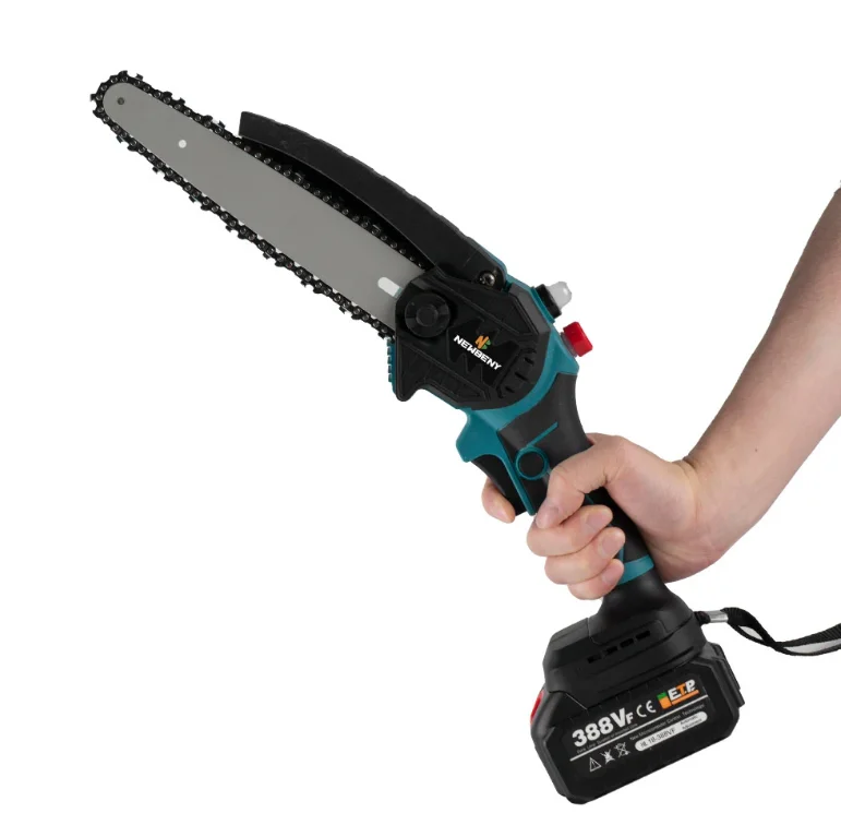 Makita 18V Battery 8-Inch Brushless Cordless Electric Chain Saw Handheld Rechargeable Woodworking Cutting Tool Industrial