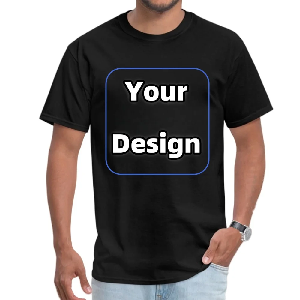 Camiseta personalizada Make Your Design Logo Text Camiseta de algodón Regalo personalizado Camisetas de algodón personalizadas Camiseta casual personalizada