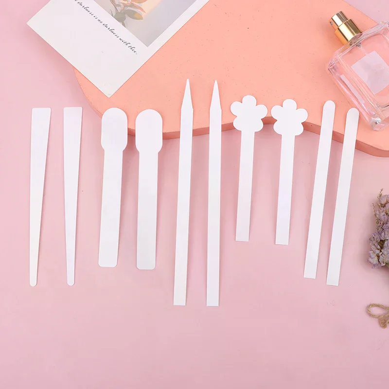 100 قطعة/الوحدة رأس مستدير اختبار الروائح العطر الزيوت الأساسية اختبار تستر شرائط الورق شكل زهرة #3