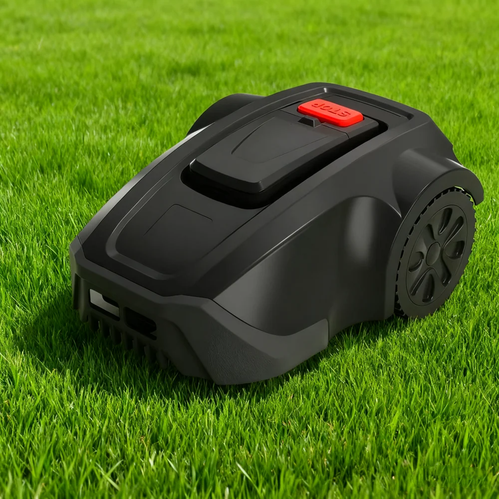 جزازة العشب الروبوتية المخصصة 4.0Ah للمروج حتى 600 متر مربع، شحن سريع ذكي نموذج سيارة صغيرة جزازة العشب