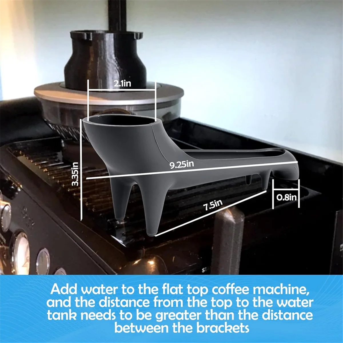 A78E-Zbiornik na wodę do ekspresu do kawy Espresso, wylewka do ekspresu do kawy Breville Espresso Machine Long Water Funnel