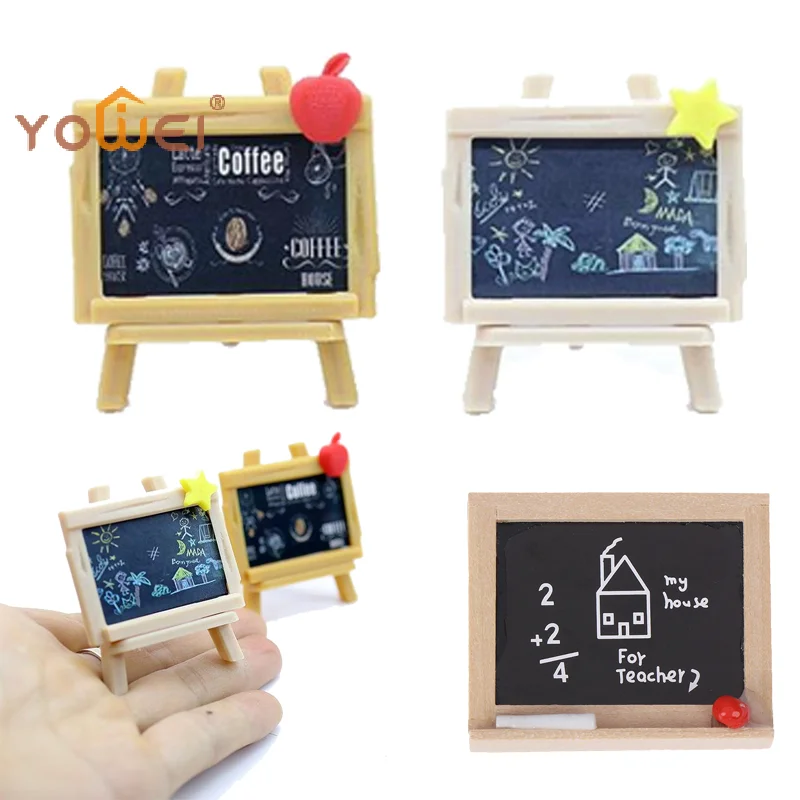 Miniaturowa tablica do rysowania dla lalek, tablica reklamowa do kawiarni, tablice malarskie dla artystów, paleta, modele zabawek, akcesoria dekoracyjne.