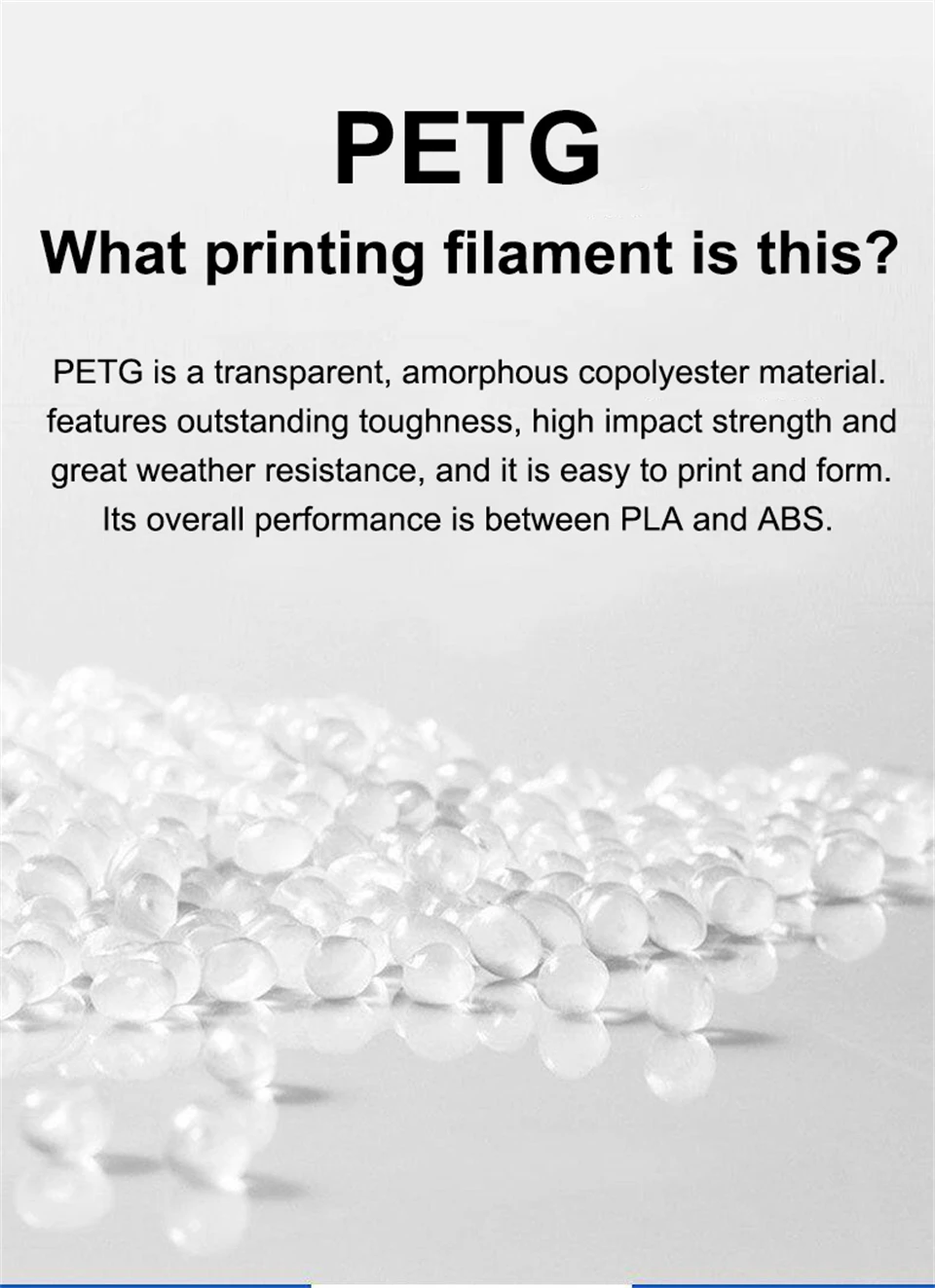 3D-Drucker Filament PETG 1,75mm 1KG Hochpräzise Geringe Schrumpfung Umweltfreundliches Langlebiges Druckmaterial für 3D-Druck – Detail 2