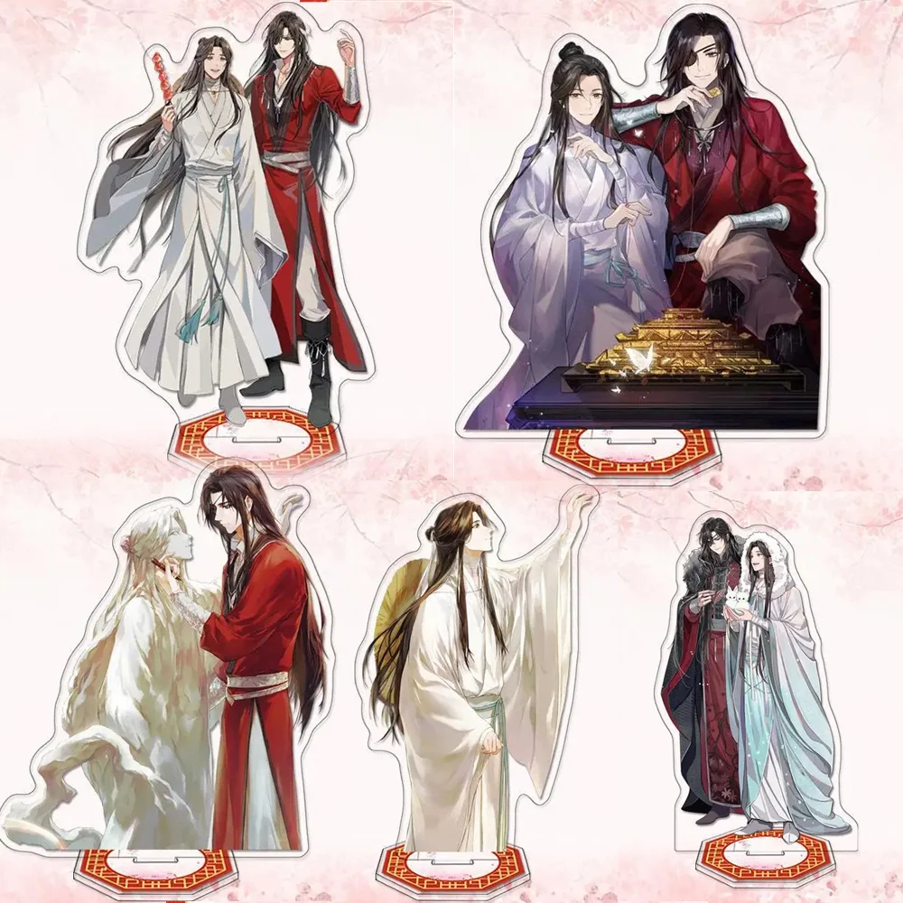 Anime Heaven Official’s Blessing Keychain Acrylic Xie Lian Hua Cheng Stand Tian Guan Ci Fu  Model Plate Desk Figure Couple 15cm