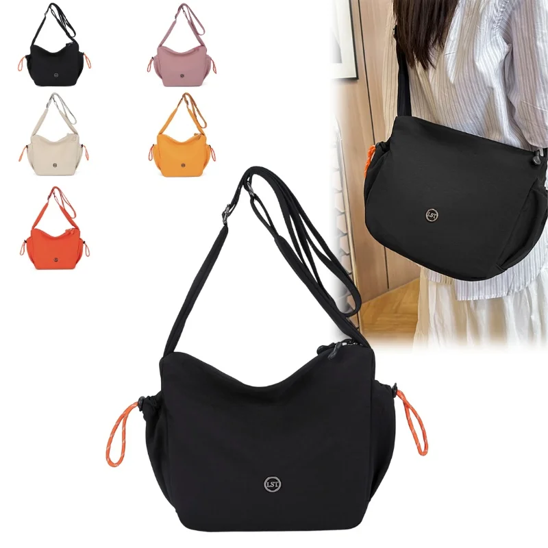 Waterproof Lightweight Nylon Shoulder Bag Small Wear-resistant Crossbody Messenger Purse Versatile Leisure Handbag for Women