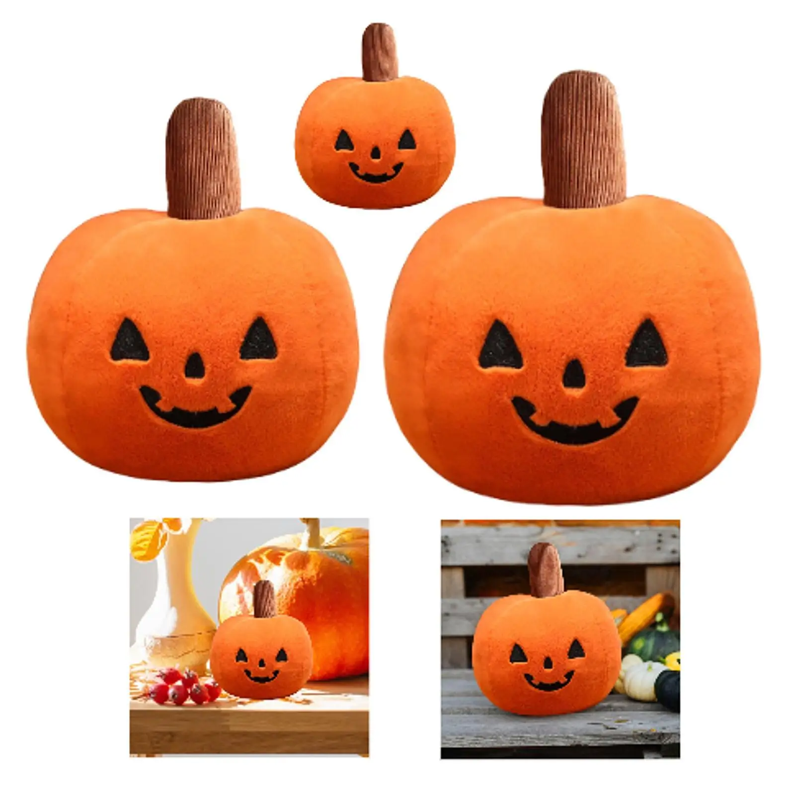 Almohada de calabaza de Halloween, muñeco demonio de 10-40cm para el hogar, sala de estar, sofá